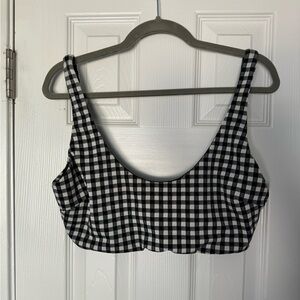 Mara Hoffman B&W Gingham Bikini sz XL